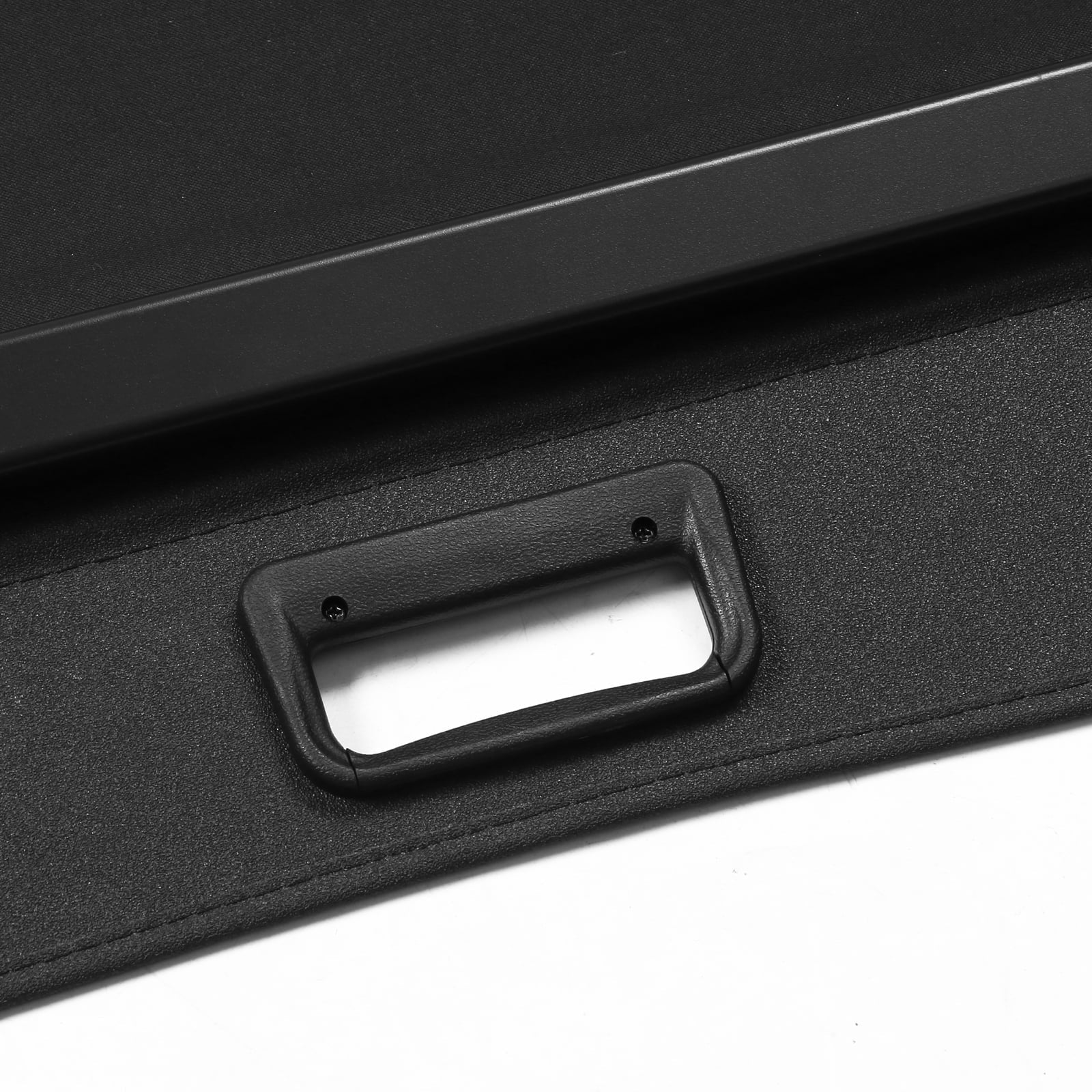 Ikon Motorsports Cargo Wrap Fitting With 2014-2018 Subaru Forester (Only Fit Automatic Rear Gate) PVC & Aluminum Rod Black Security Rear Trunk Protection Security Retractable Shield