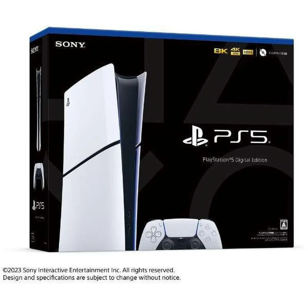 2023 New PlayStation 5 Slim Upgraded 2TB Digital Edition Console, Controller and Mytrix Controller Case - White, Slim PS5 2TB PCIe SSD Gaming Console