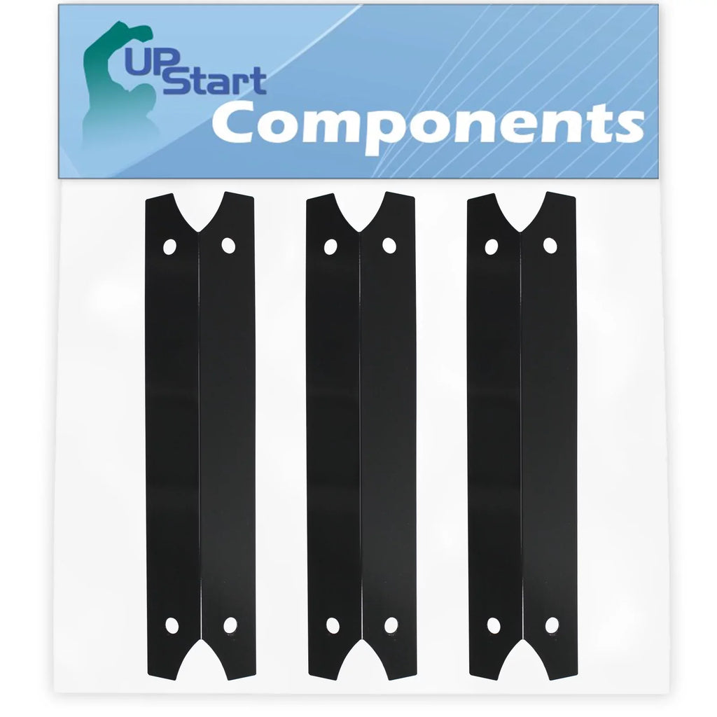 3-Pack BBQ Grill Heat Shield Plate Tent Replacement Parts for Charmglow 81022501 - Suitable Barbeque Porcelain Steel Flame Tamer, Flavorizer Bar, Vaporizer Bar, Burner Shield 17 3/4"