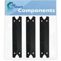 3-Pack BBQ Grill Heat Shield Plate Tent Replacement Parts for Charmglow 81022501 - Suitable Barbeque Porcelain Steel Flame Tamer, Flavorizer Bar, Vaporizer Bar, Burner Shield 17 3/4"