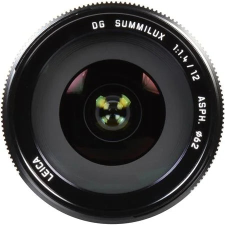 Lumix G Leica DG Summilux 12mm f/1.4 Aspherical Lens for Micro Four Thirds, Black