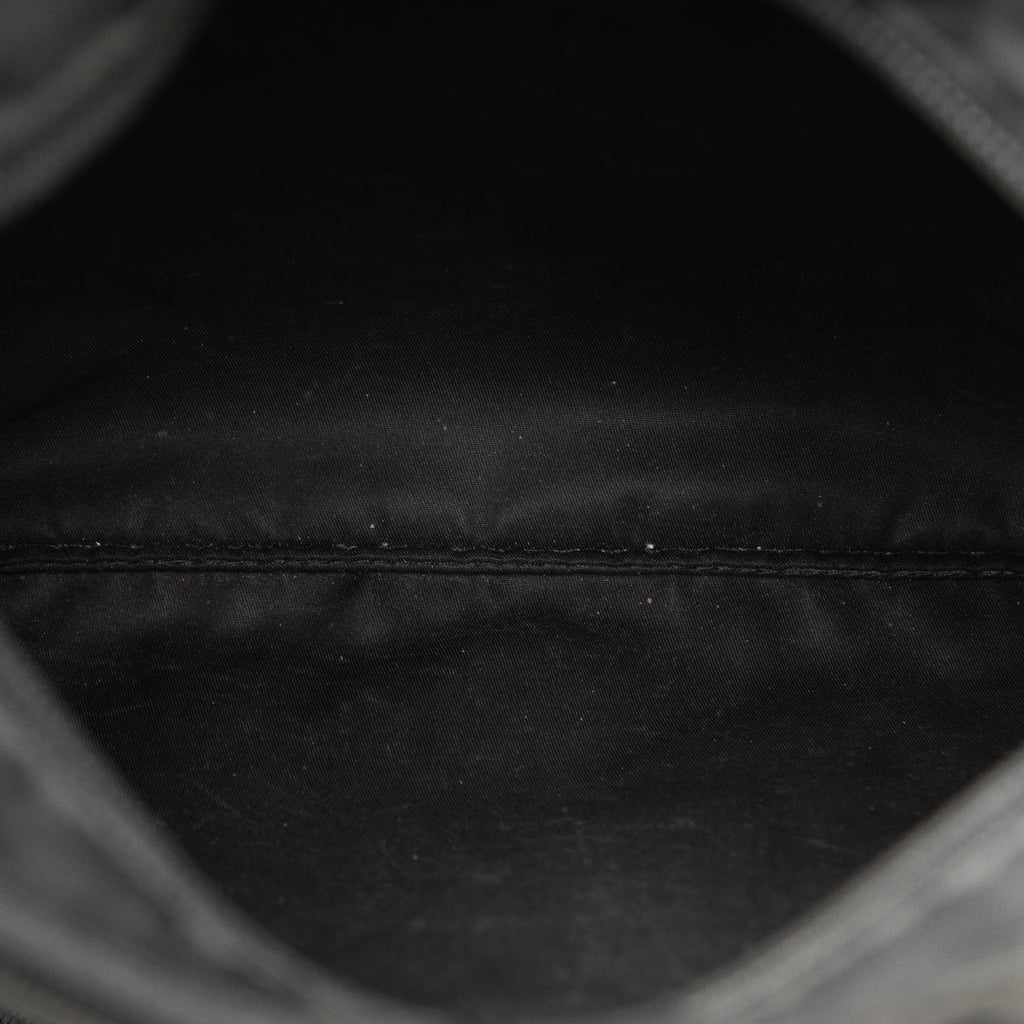 Pre-Owned Authenticated Prada Tessuto Crossbody Nylon Fabric Black Crossbody Bag Unisex (Good)