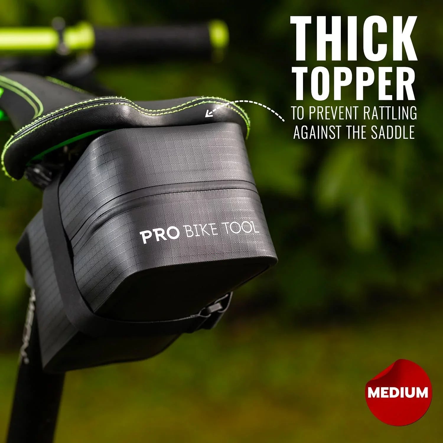 PRO BIKE TOOL Bicycle Saddle Under The Seat Bag (Large)