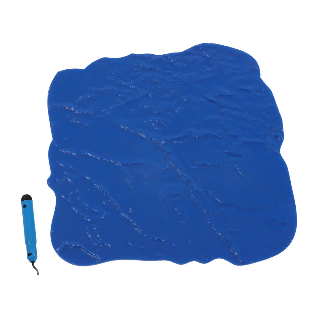 Miumaeov Concrete Floor Stamp Mold Concrete Seamless Stamp Mat Cement Texture Stone Slate 12*12 Inch