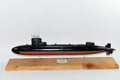 USS Richard B. Russell SSN-687 Submarine Model, US Navy, Scale Model, Mahogany, Sturgeon Class