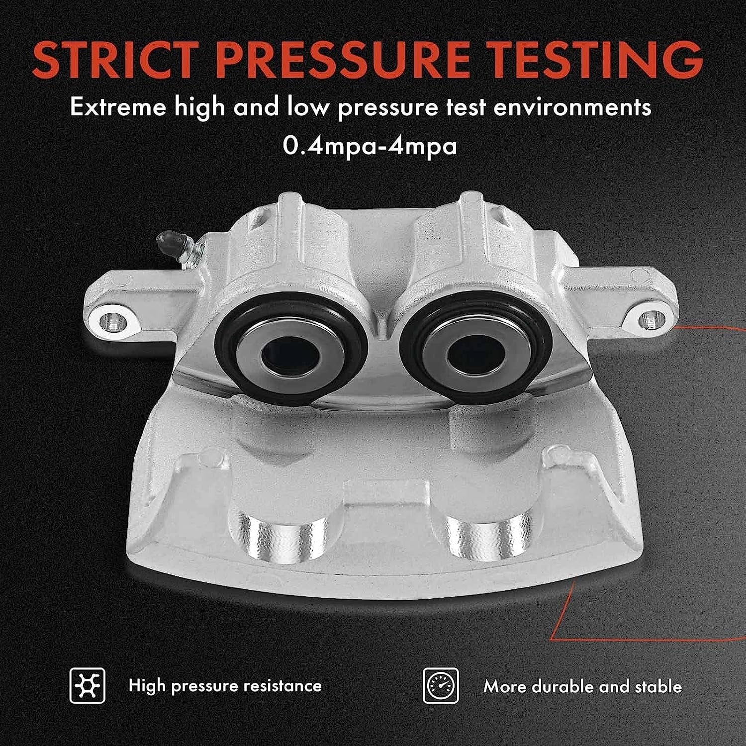 A-Premium Disc Brake Caliper Assembly Without Bracket Fitting with Select Dodge Models - M300/RM300 1973-1974, M350/R300 1974 - Front Left Driver Side